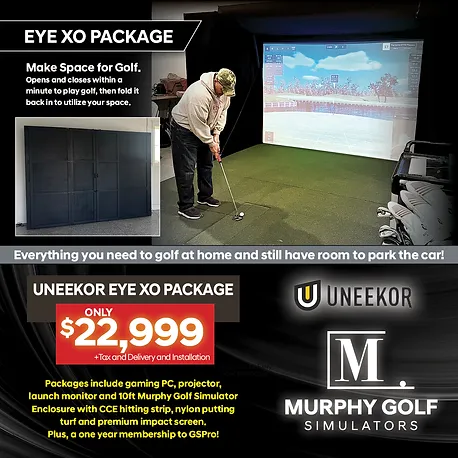 Uneekor EYE XO and Murphy Golf Simulator Package