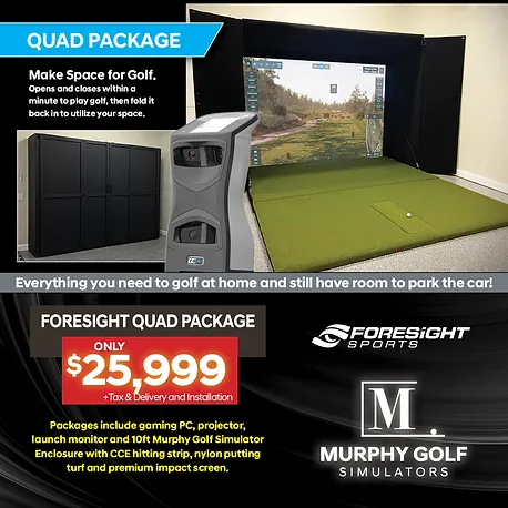 Foresight GCQuad and Murphy Golf Simulator Package